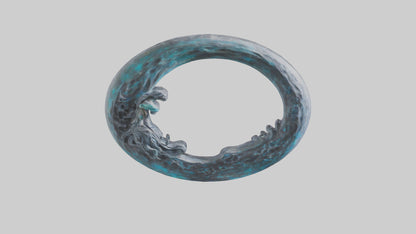 3D model Mystic Moon statue model VR / AR / low-poly