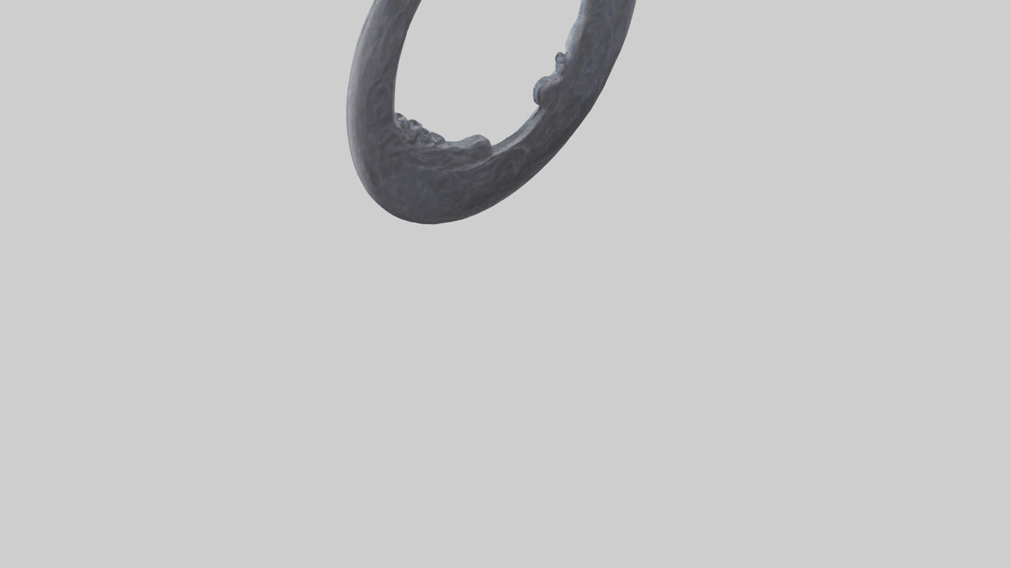 3D model Mystic Moon statue model VR / AR / low-poly