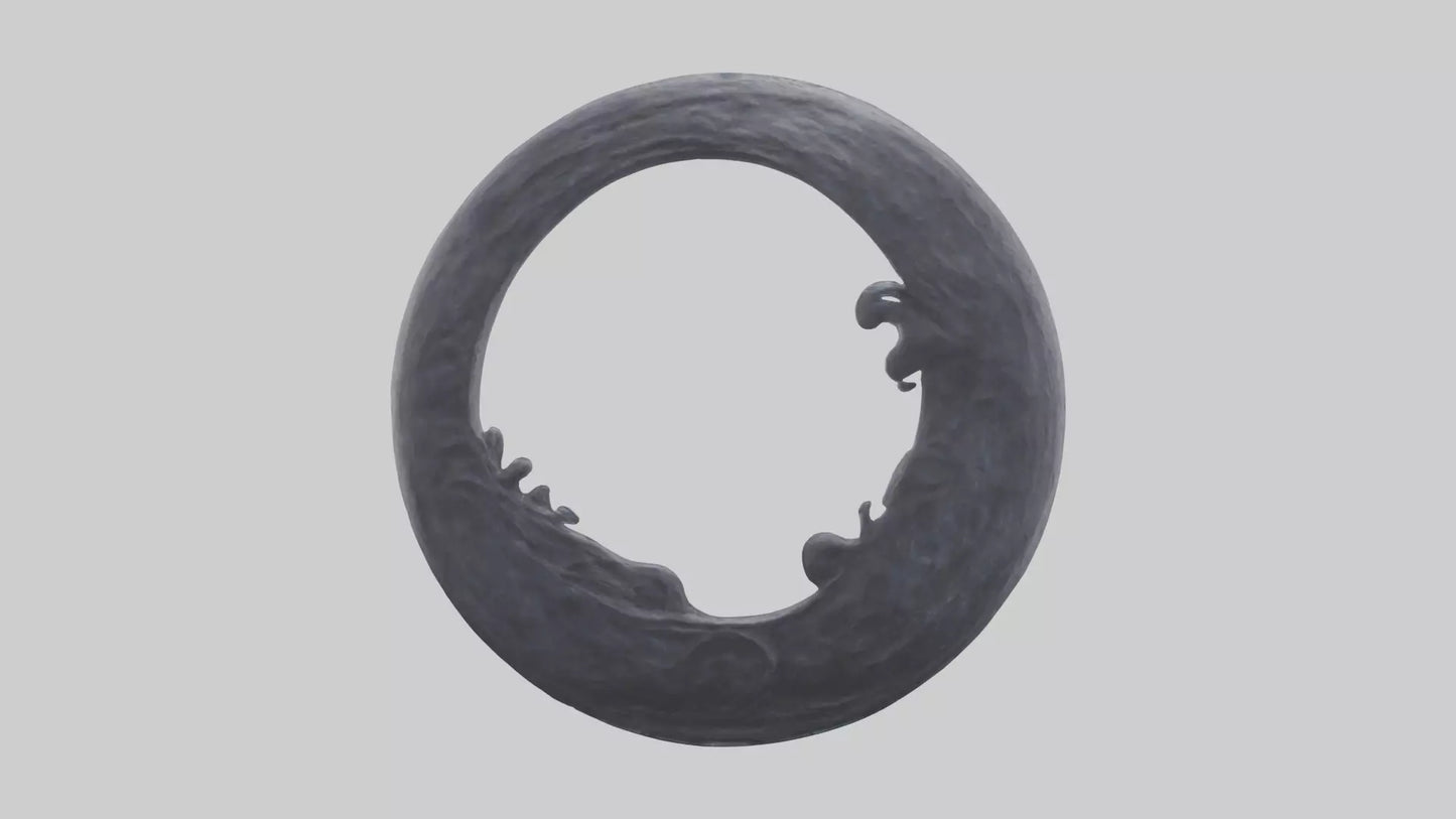 3D model Mystic Moon statue model VR / AR / low-poly