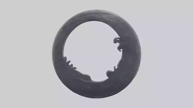 3D model Mystic Moon statue model VR / AR / low-poly