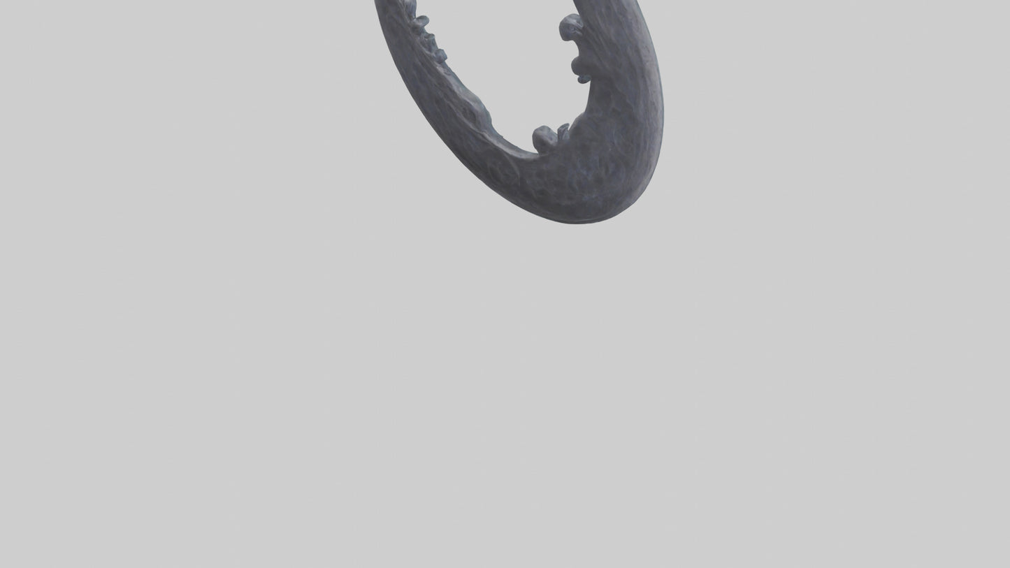 3D model Mystic Moon statue model VR / AR / low-poly