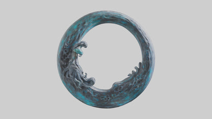3D model Mystic Moon statue model VR / AR / low-poly
