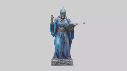 Mystic Sorcerer statue model VR / AR / low-poly