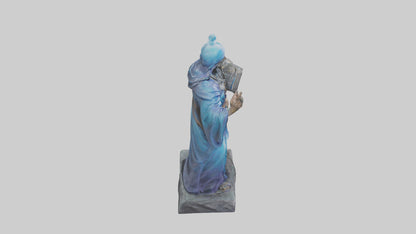 Mystic Sorcerer statue model VR / AR / low-poly