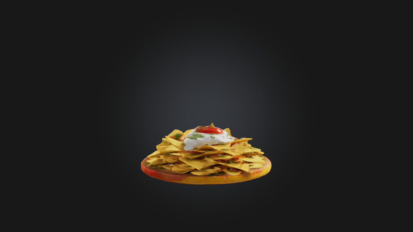 3D model Nachos Model VR / AR / low-poly