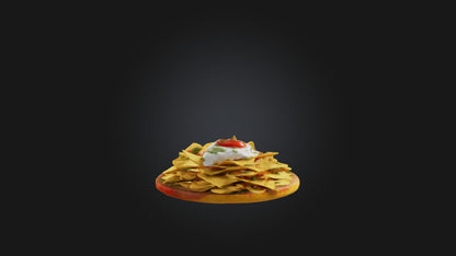 3D model Nachos Model VR / AR / low-poly