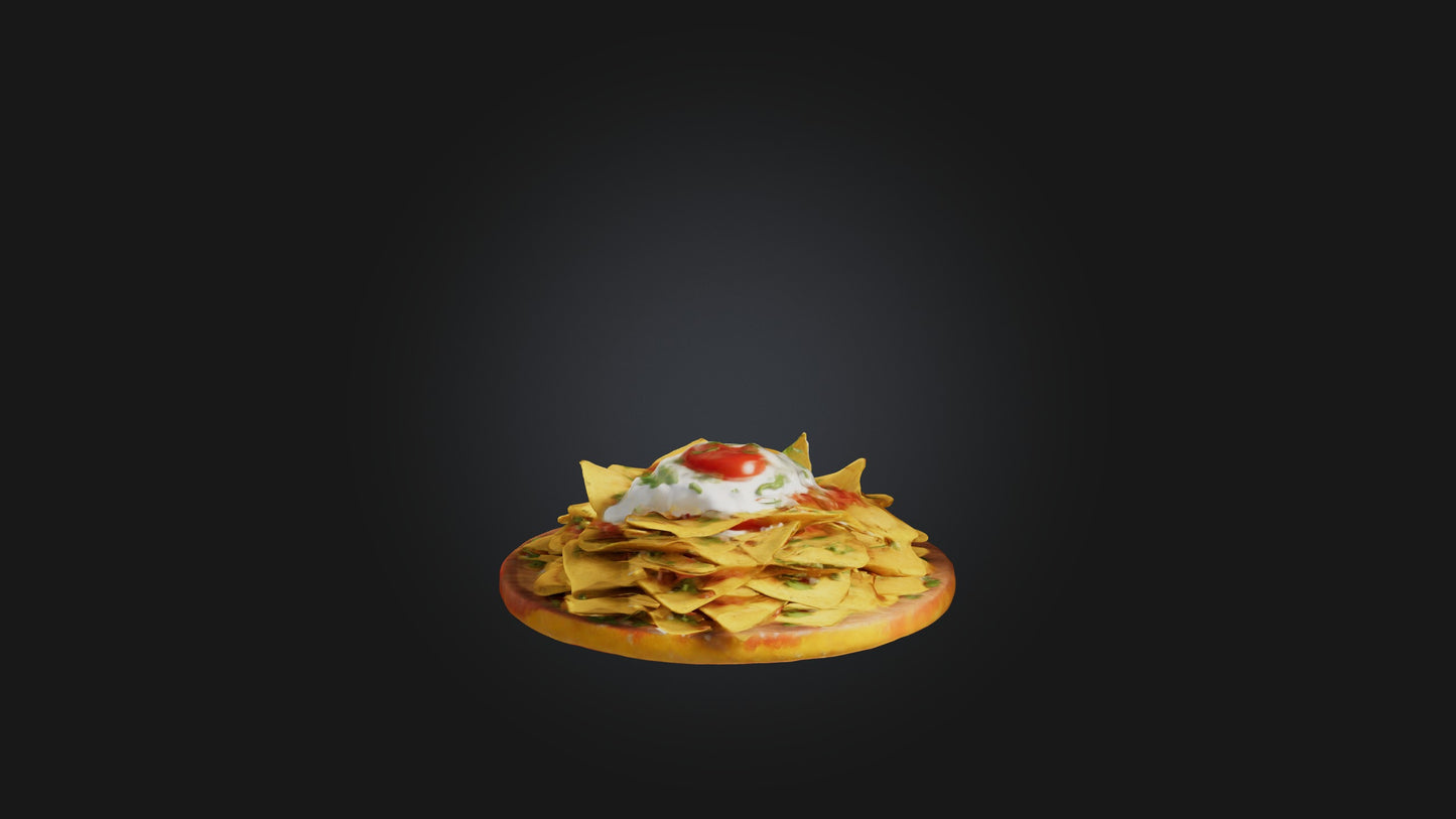 3D model Nachos Model VR / AR / low-poly