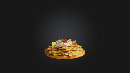 3D model Nachos Model VR / AR / low-poly