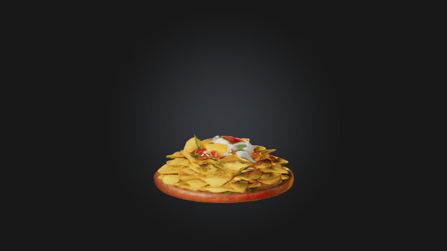 3D model Nachos Model VR / AR / low-poly