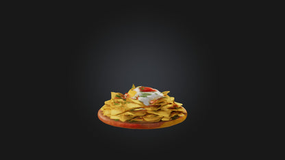 3D model Nachos Model VR / AR / low-poly