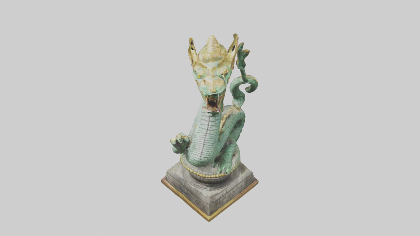3D model Naga statue model VR / AR / low-poly