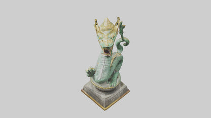 3D model Naga statue model VR / AR / low-poly