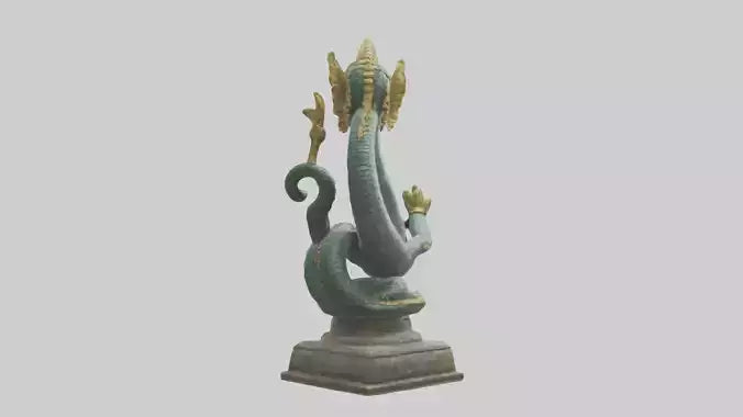 3D model Naga statue model VR / AR / low-poly