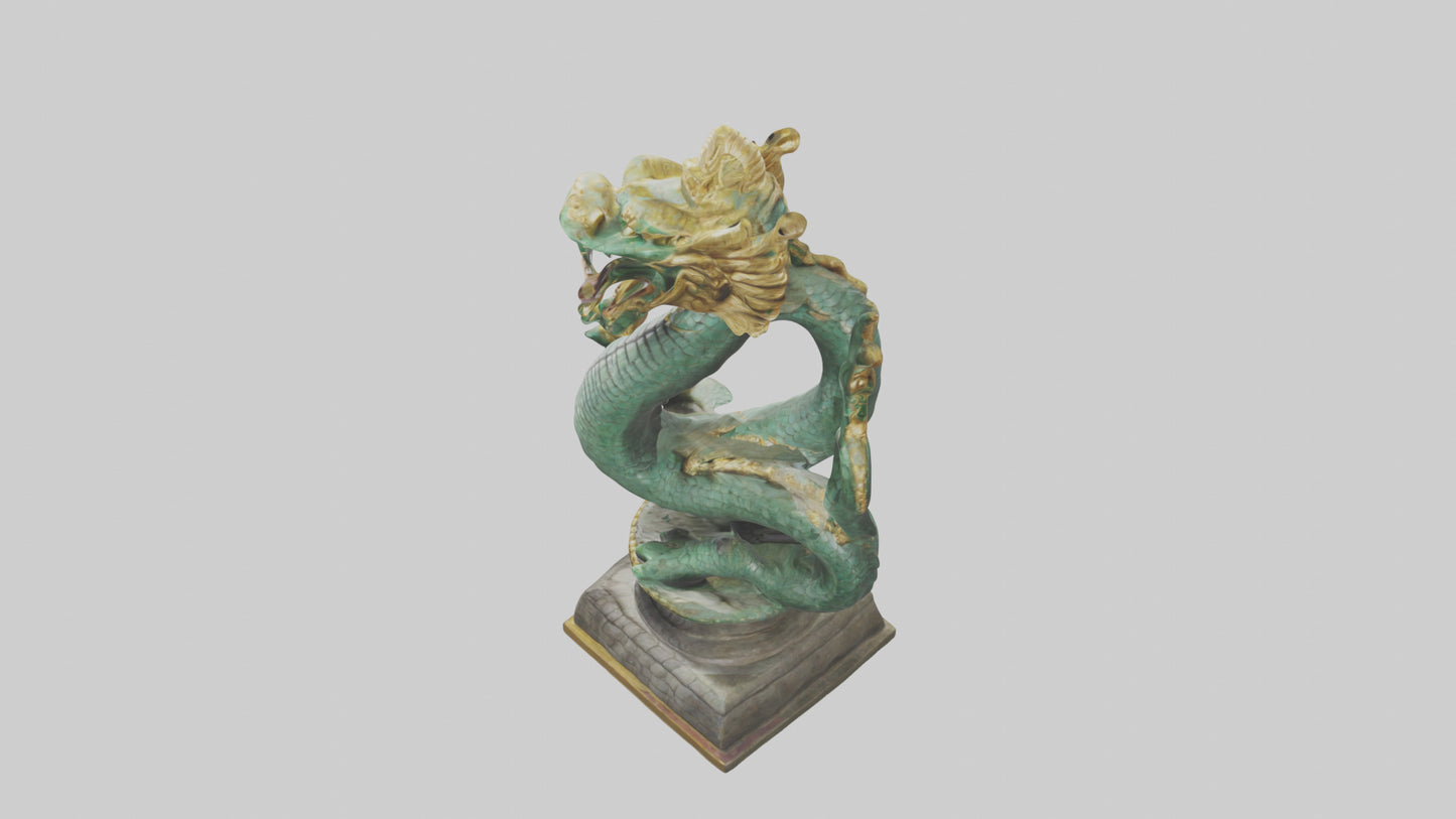 3D model Naga statue model VR / AR / low-poly