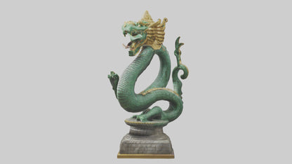 3D model Naga statue model VR / AR / low-poly