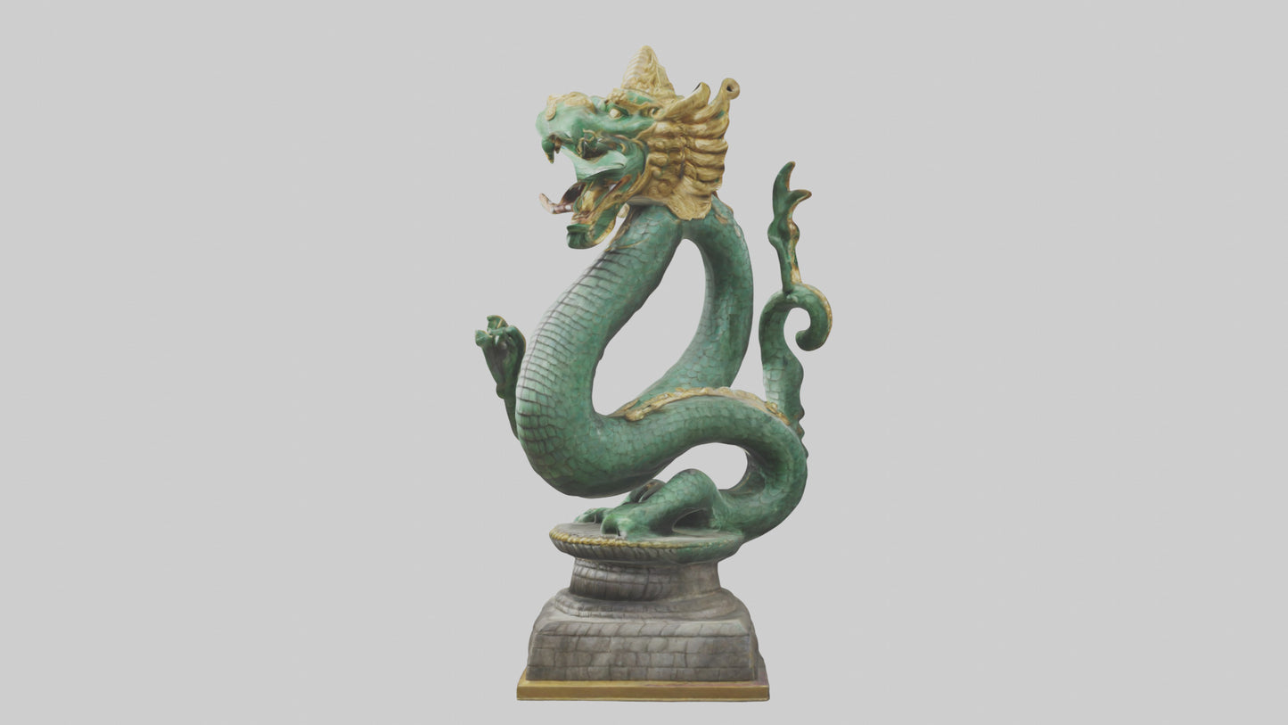 3D model Naga statue model VR / AR / low-poly