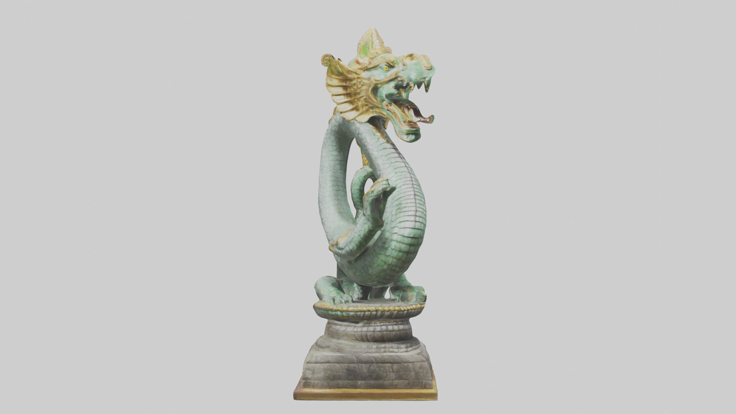 3D model Naga statue model VR / AR / low-poly