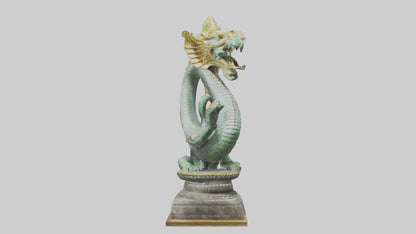 3D model Naga statue model VR / AR / low-poly