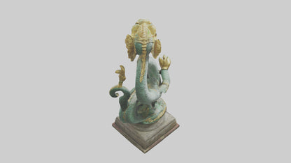 3D model Naga statue model VR / AR / low-poly
