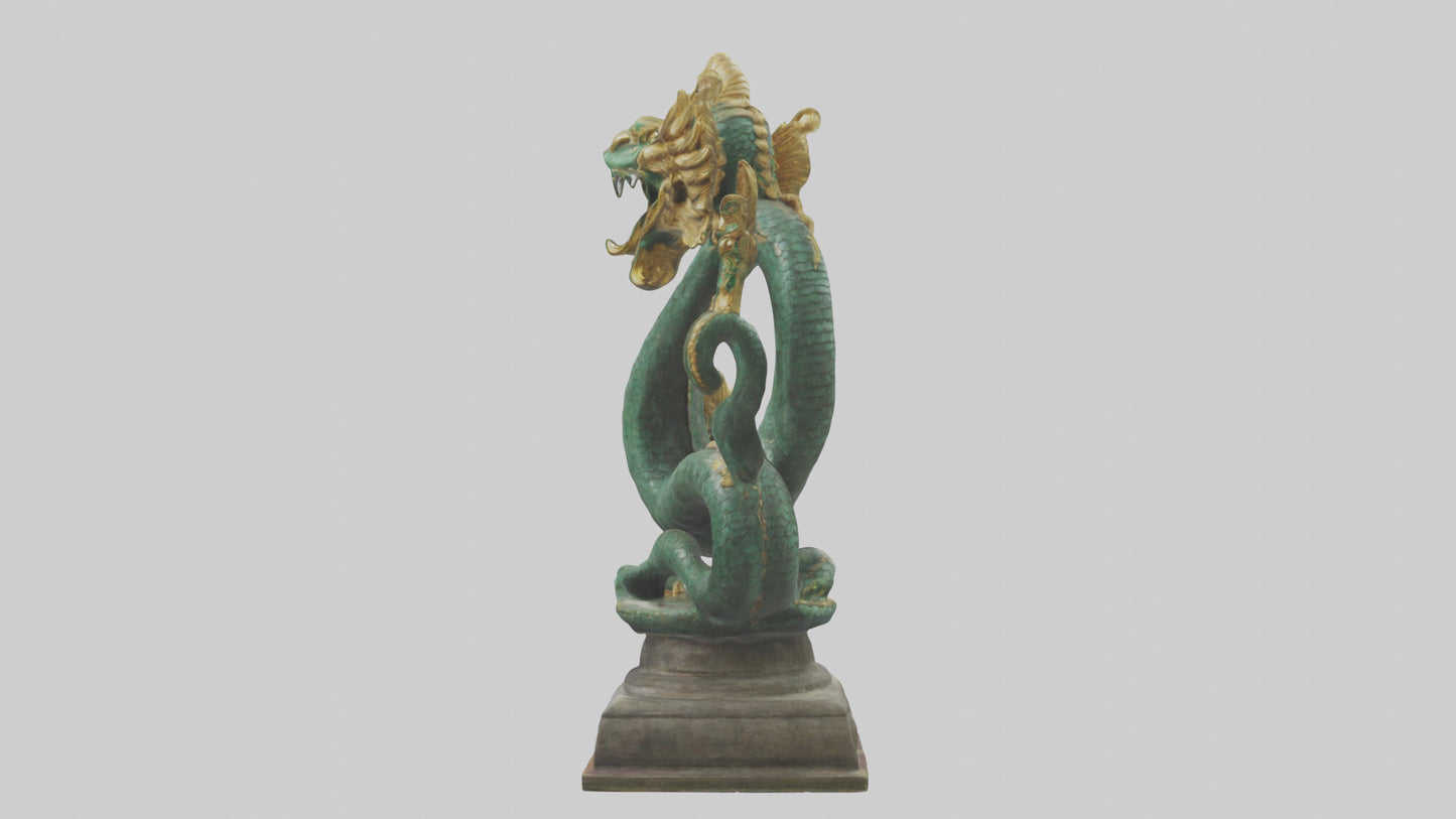 3D model Naga statue model VR / AR / low-poly