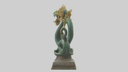 3D model Naga statue model VR / AR / low-poly