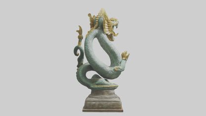 3D model Naga statue model VR / AR / low-poly