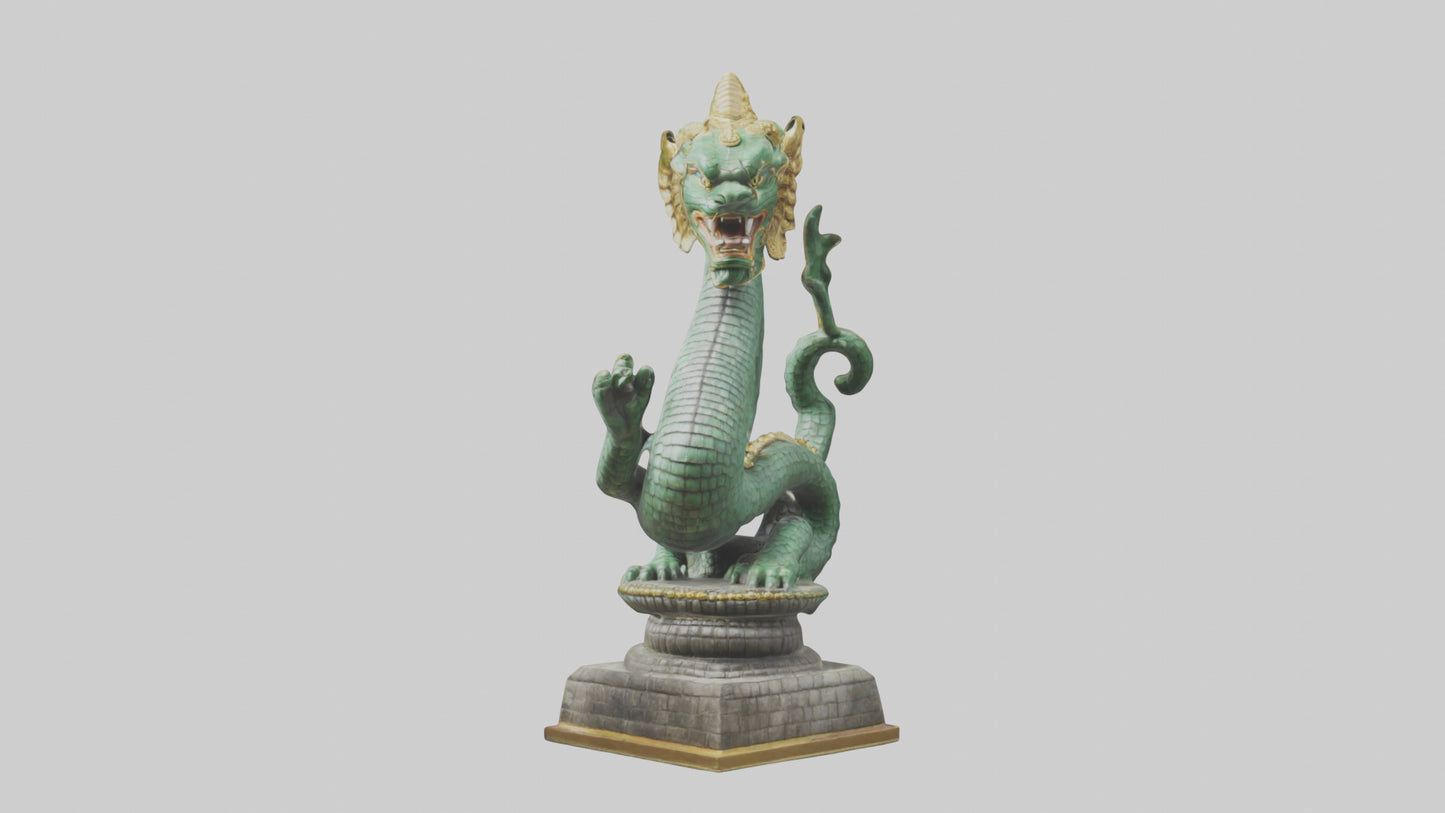 3D model Naga statue model VR / AR / low-poly