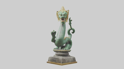 3D model Naga statue model VR / AR / low-poly