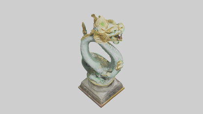 3D model Naga statue model VR / AR / low-poly