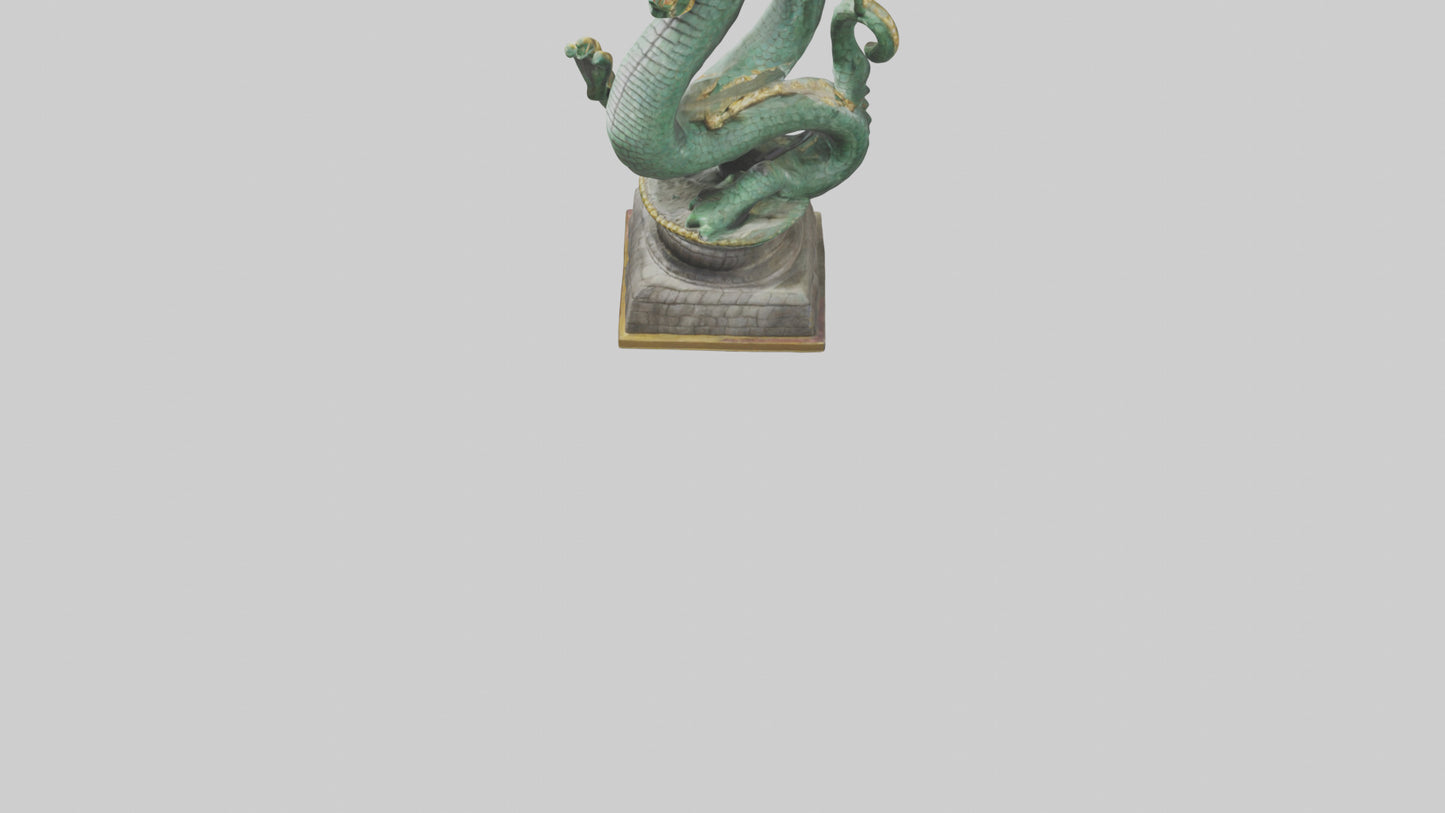 3D model Naga statue model VR / AR / low-poly