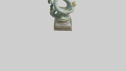3D model Naga statue model VR / AR / low-poly