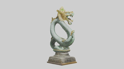 3D model Naga statue model VR / AR / low-poly