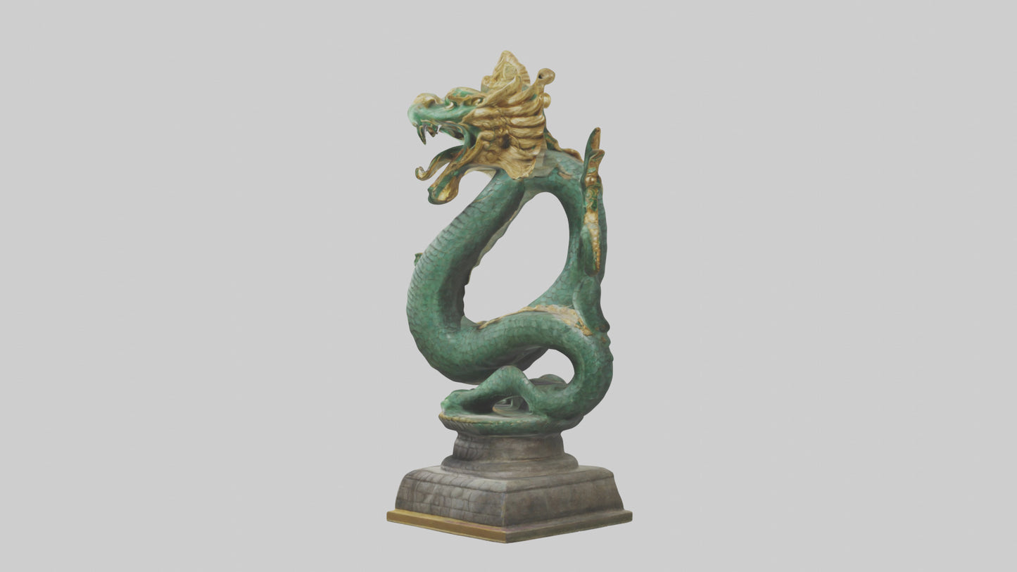 3D model Naga statue model VR / AR / low-poly