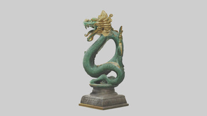 3D model Naga statue model VR / AR / low-poly