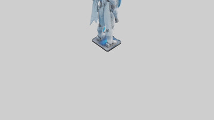 3D model NanoTech Guardian statue model VR / AR / low-poly