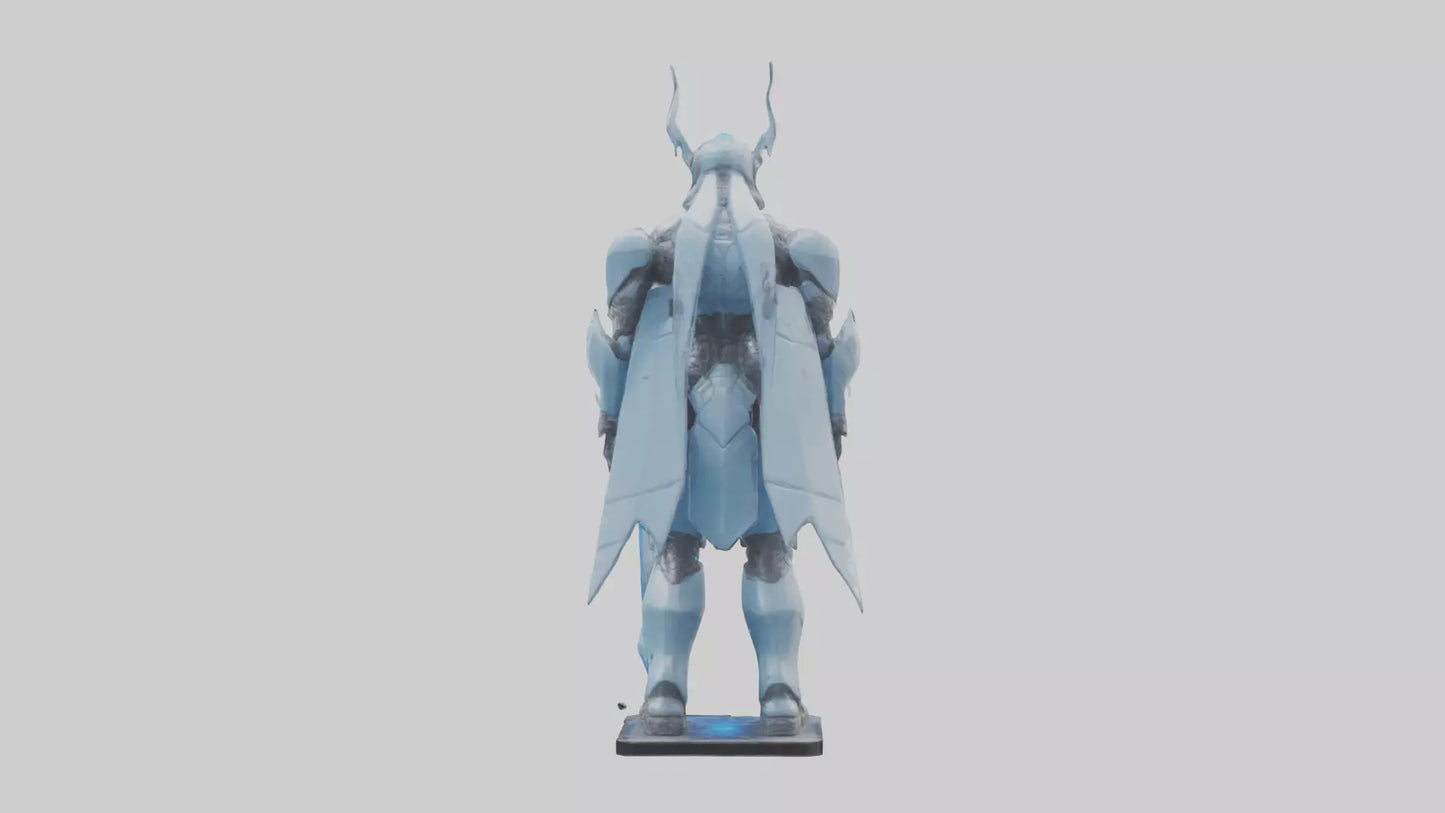 3D model NanoTech Guardian statue model VR / AR / low-poly