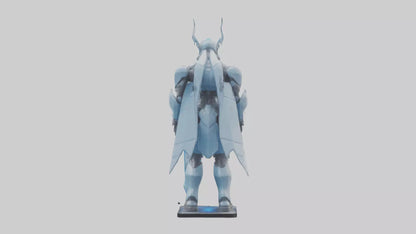 3D model NanoTech Guardian statue model VR / AR / low-poly