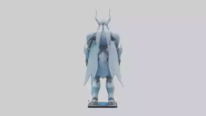 3D model NanoTech Guardian statue model VR / AR / low-poly