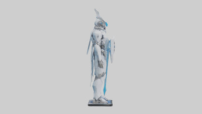 3D model NanoTech Guardian statue model VR / AR / low-poly