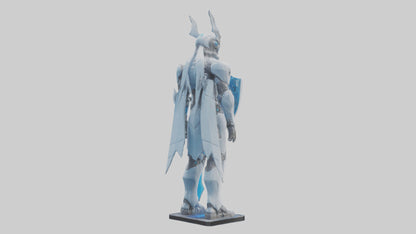 3D model NanoTech Guardian statue model VR / AR / low-poly
