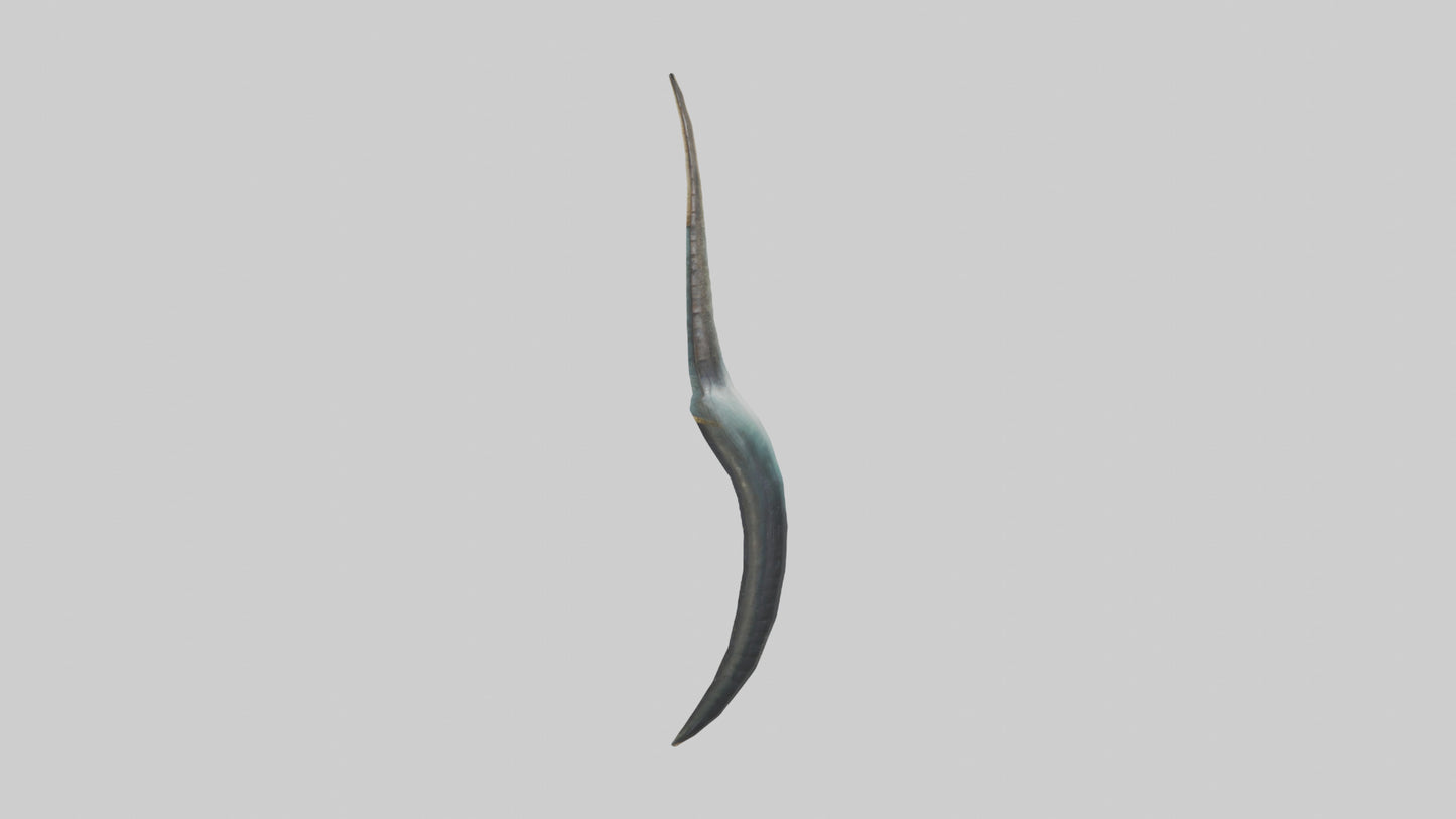 3D model Narwhal Horn VR / AR / low-poly