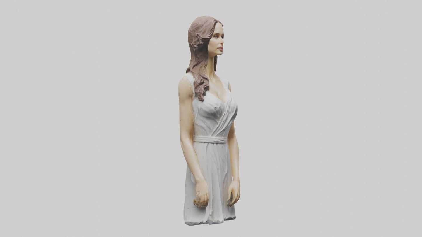 Natalie Portman statue model VR / AR / low-poly