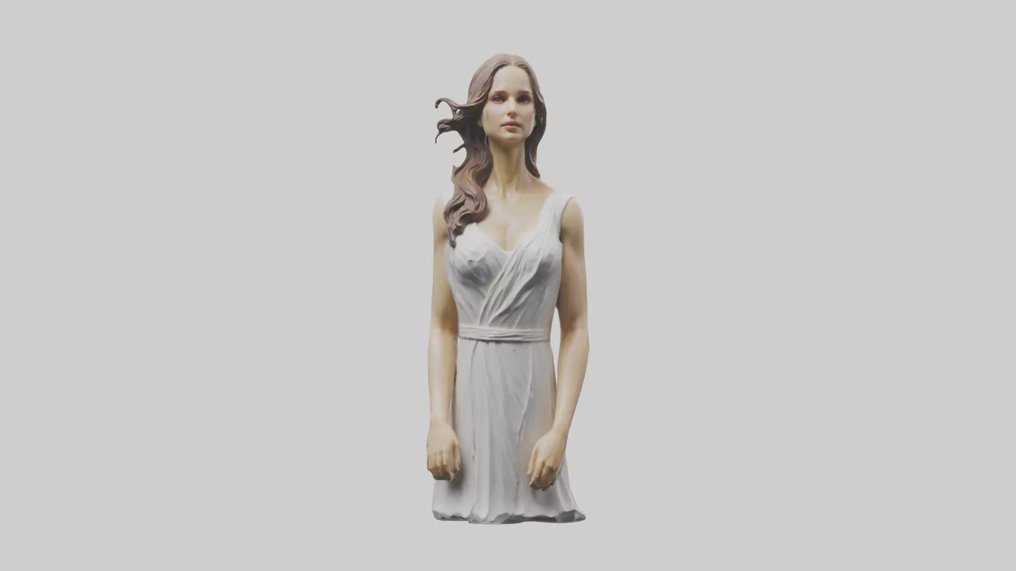 Natalie Portman statue model VR / AR / low-poly