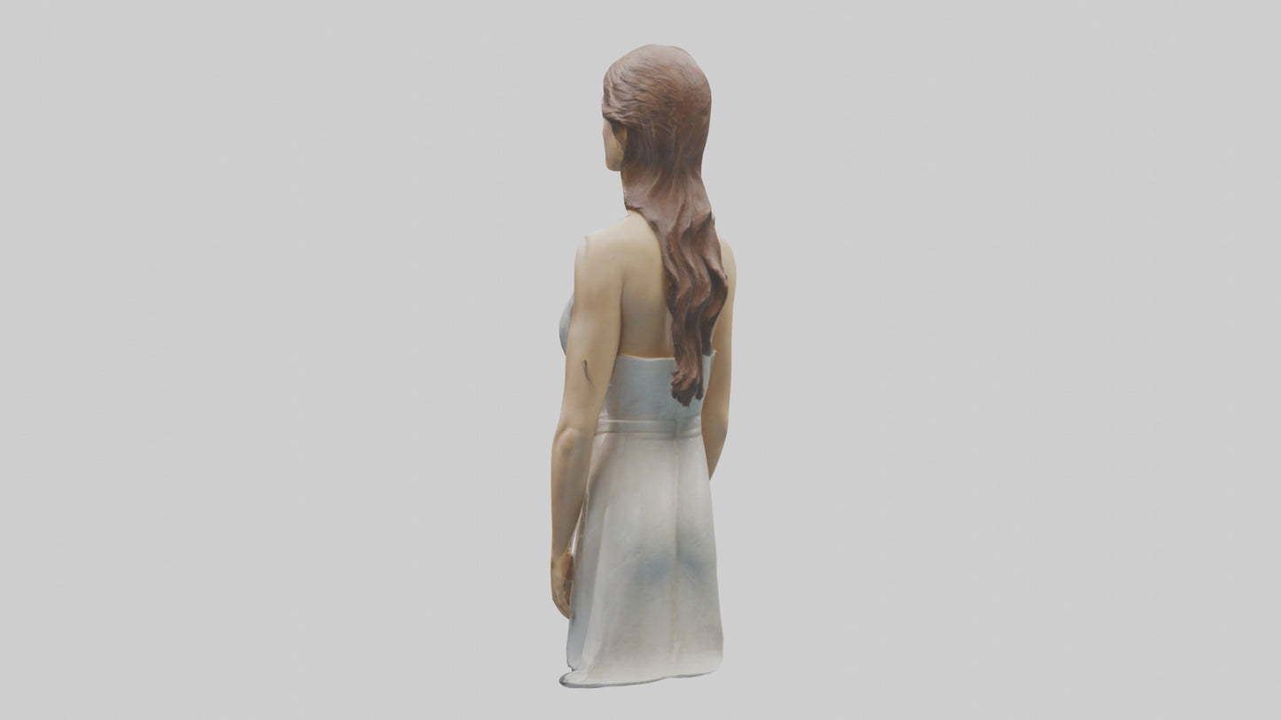 Natalie Portman statue model VR / AR / low-poly
