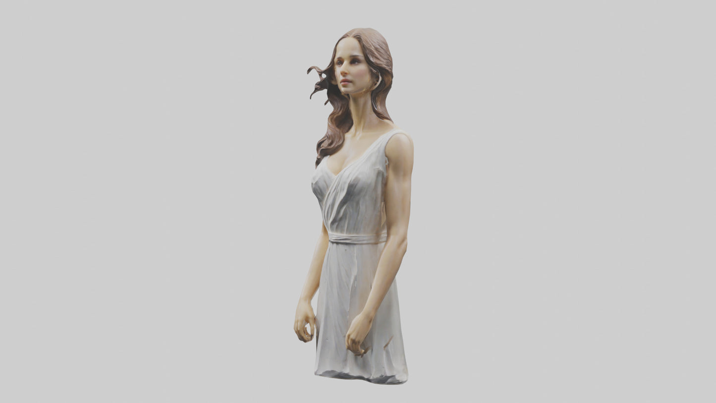 Natalie Portman statue model VR / AR / low-poly