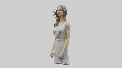 Natalie Portman statue model VR / AR / low-poly