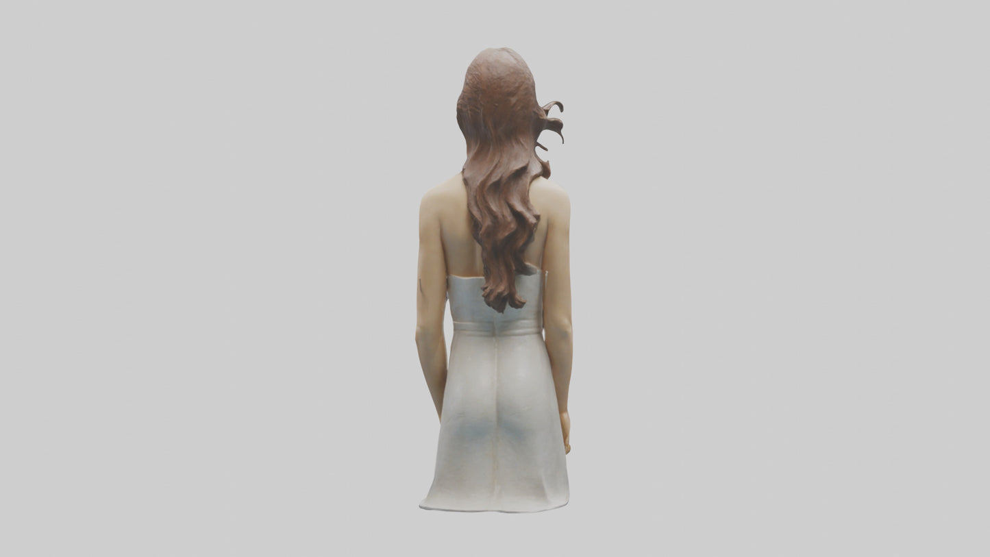 Natalie Portman statue model VR / AR / low-poly