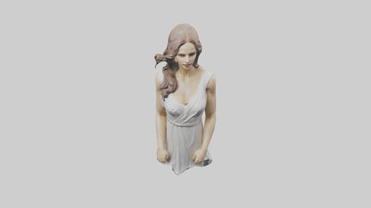Natalie Portman statue model VR / AR / low-poly