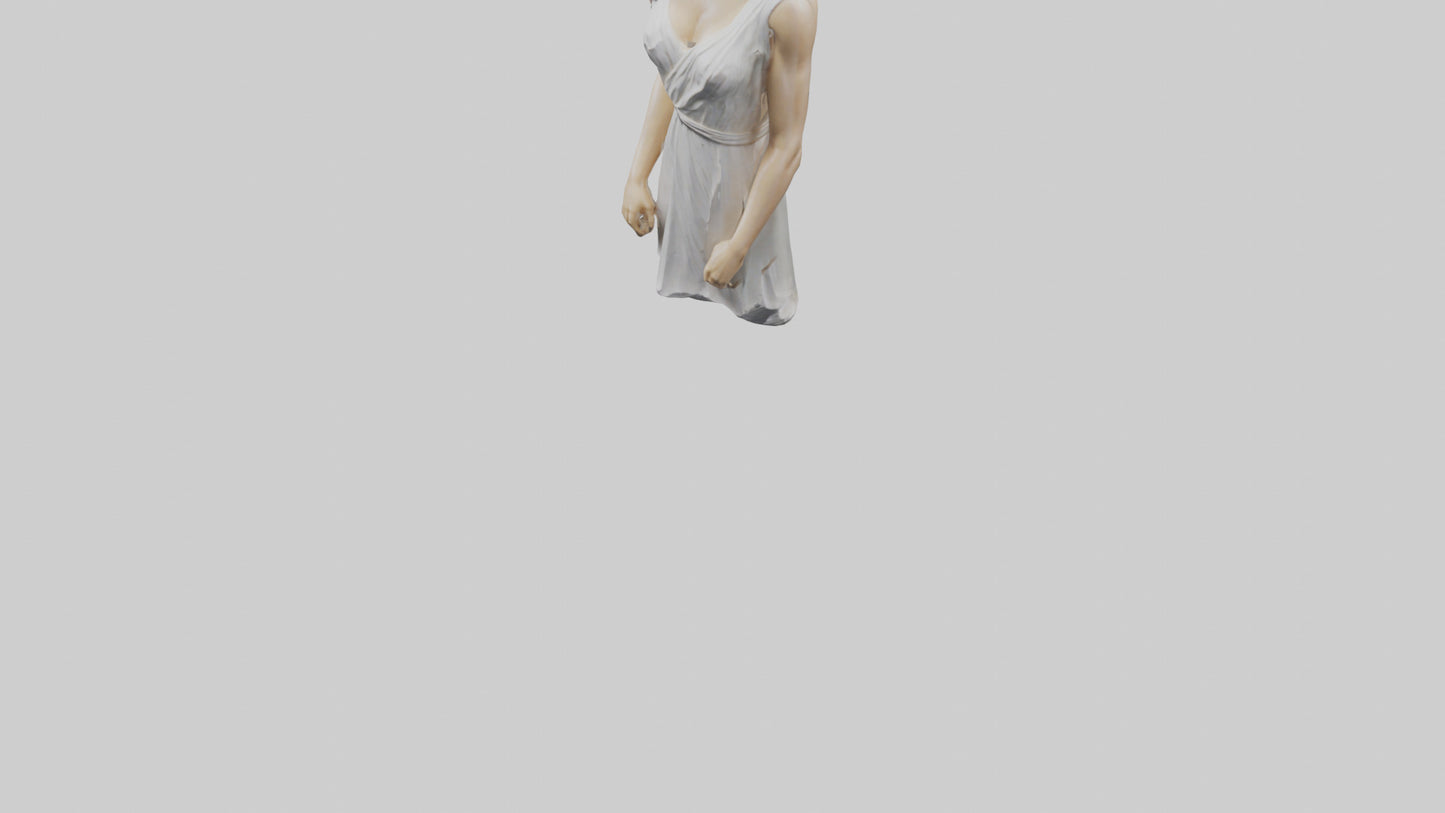 Natalie Portman statue model VR / AR / low-poly