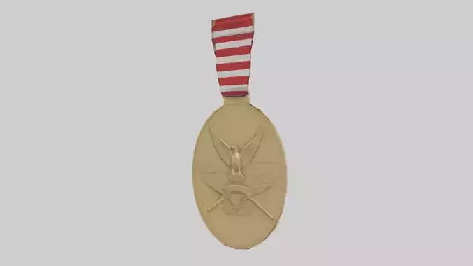 National Defense Medal model VR / AR / low-poly